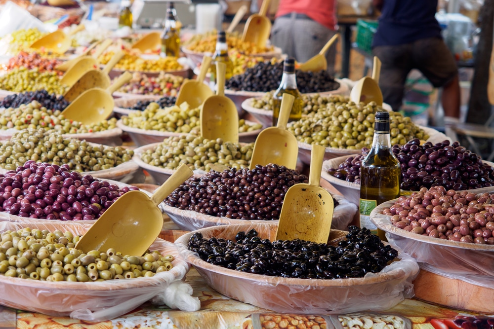 Olijven op de markt in Arles