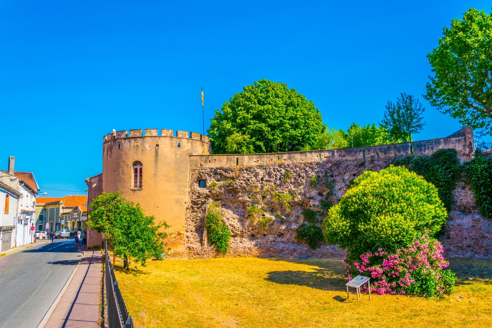 Fortification and an old tower in Frejus Cote dAzur Frankrijk shutterstock 1181282641, frejus