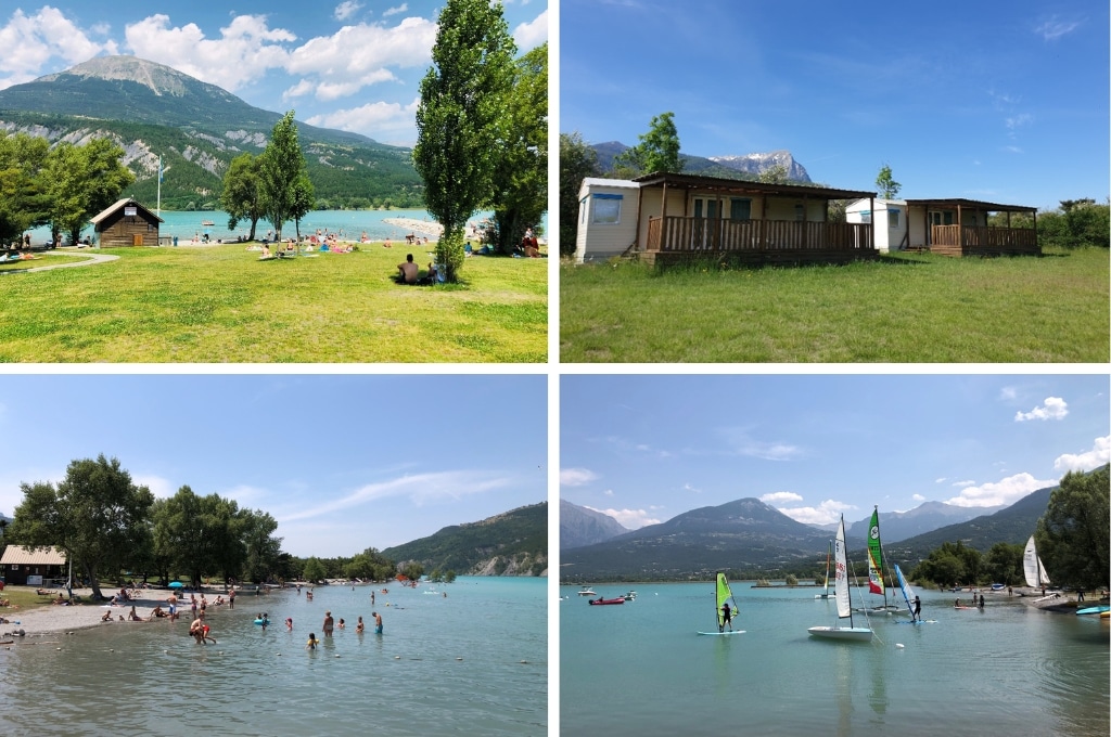 camping manu Lac de Serre Poncon, campings aan het Lac de Serre-Ponçon