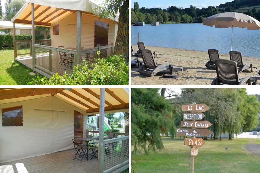 Camping du lac Terre dAuge lodgetent normandie, glamping & safaritenten in Normandië