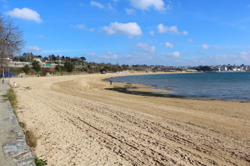 Strand van Moulin Blanc in Brest